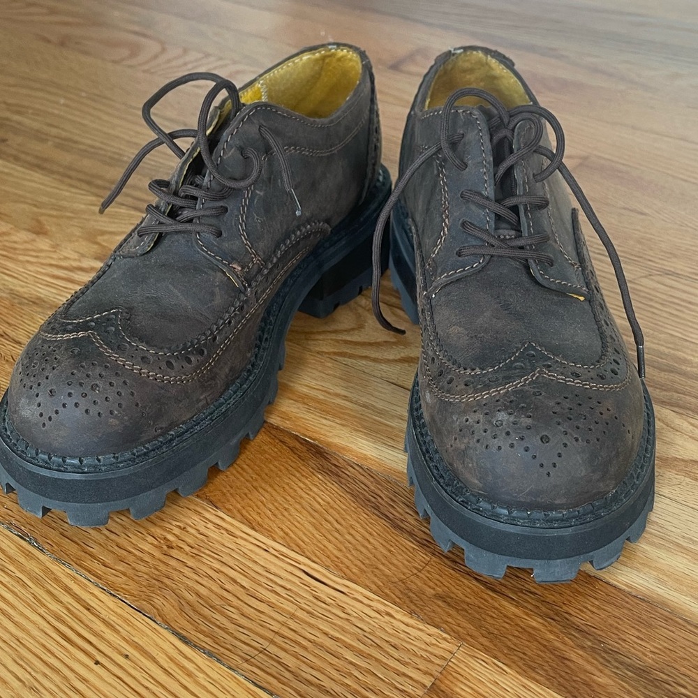 Vintage Oxford Leather Loafers | Tattoo by Robert Wayne | Women’s Sz 9